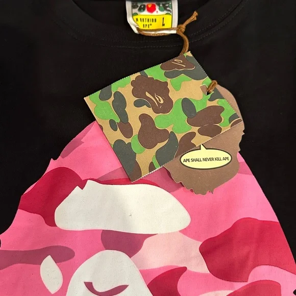 BAPE Shirt Black Color A Bathing Ape - Picture 3 of 4